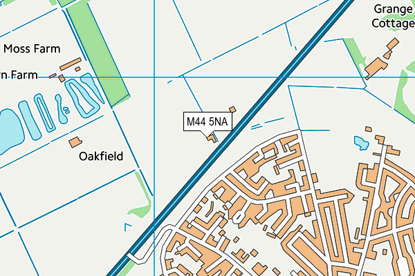 M44 5NA map - OS VectorMap District (Ordnance Survey)