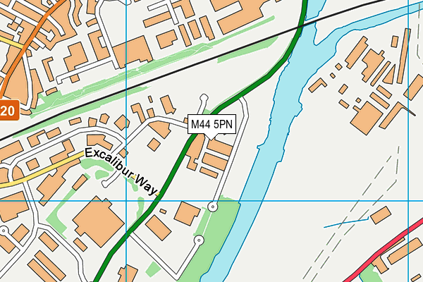 M44 5PN map - OS VectorMap District (Ordnance Survey)