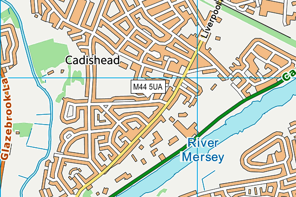 M44 5UA map - OS VectorMap District (Ordnance Survey)