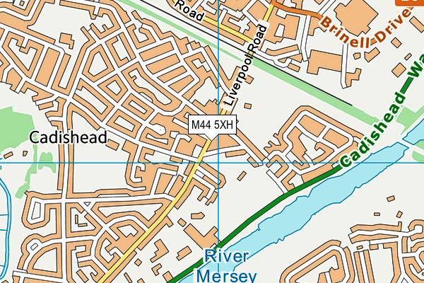 M44 5XH map - OS VectorMap District (Ordnance Survey)