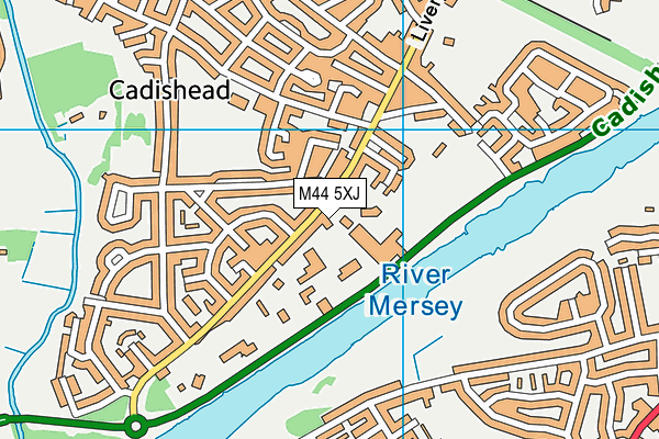 M44 5XJ map - OS VectorMap District (Ordnance Survey)