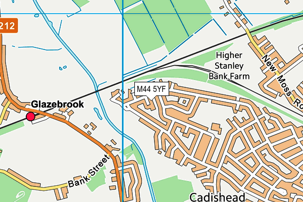 M44 5YF map - OS VectorMap District (Ordnance Survey)
