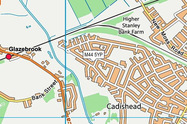 M44 5YP map - OS VectorMap District (Ordnance Survey)