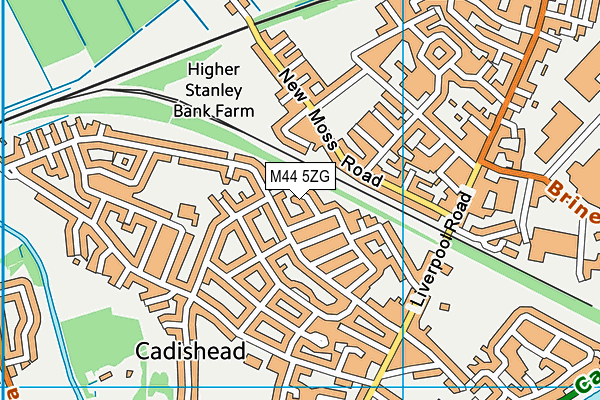 M44 5ZG map - OS VectorMap District (Ordnance Survey)