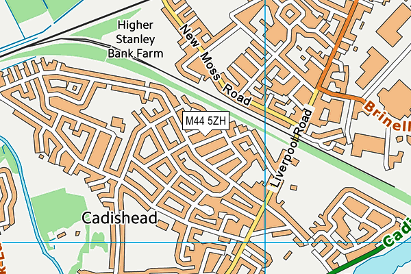 M44 5ZH map - OS VectorMap District (Ordnance Survey)
