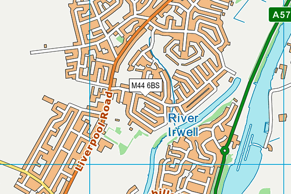 M44 6BS map - OS VectorMap District (Ordnance Survey)