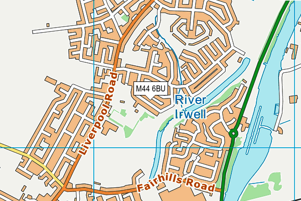 M44 6BU map - OS VectorMap District (Ordnance Survey)