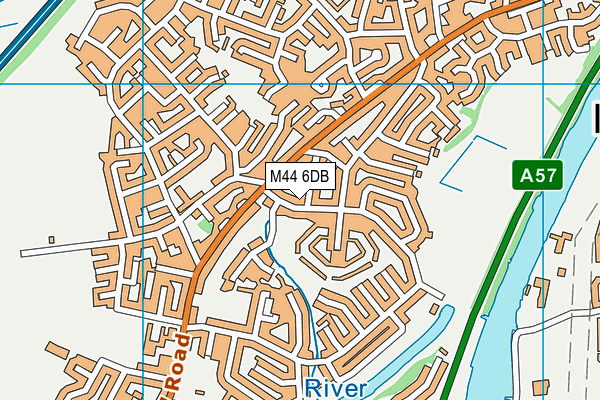 M44 6DB map - OS VectorMap District (Ordnance Survey)