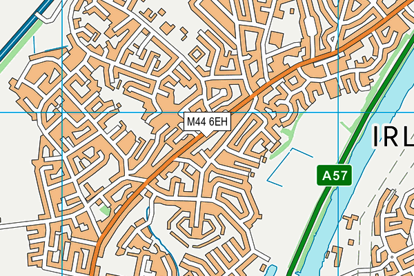 M44 6EH map - OS VectorMap District (Ordnance Survey)