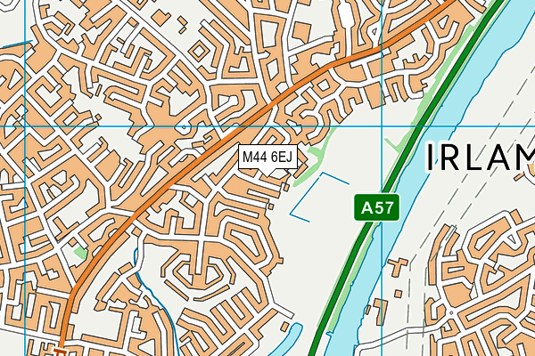 M44 6EJ map - OS VectorMap District (Ordnance Survey)