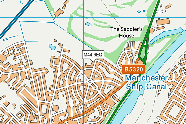 M44 6EQ map - OS VectorMap District (Ordnance Survey)