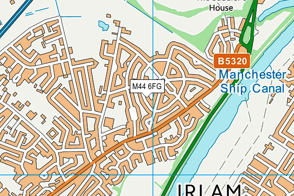 M44 6FG map - OS VectorMap District (Ordnance Survey)