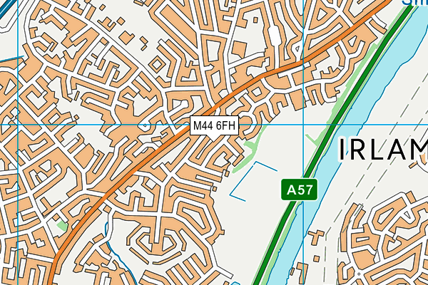 M44 6FH map - OS VectorMap District (Ordnance Survey)