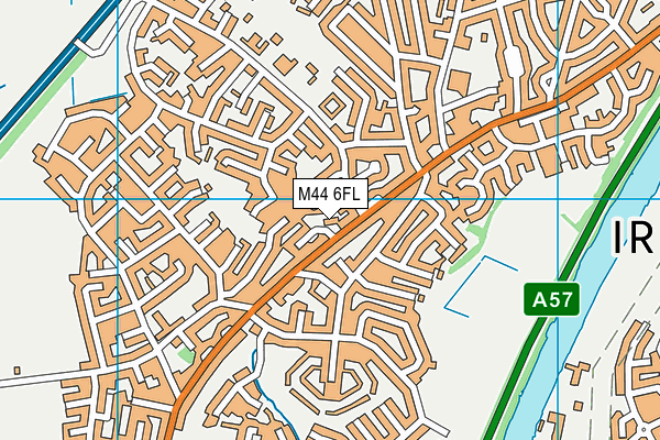 M44 6FL map - OS VectorMap District (Ordnance Survey)