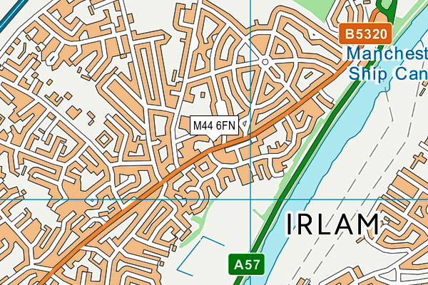 M44 6FN map - OS VectorMap District (Ordnance Survey)