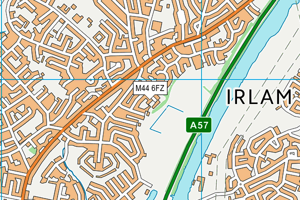 M44 6FZ map - OS VectorMap District (Ordnance Survey)