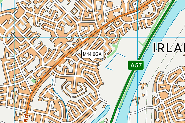 M44 6GA map - OS VectorMap District (Ordnance Survey)