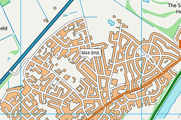 M44 6HA map - OS VectorMap District (Ordnance Survey)