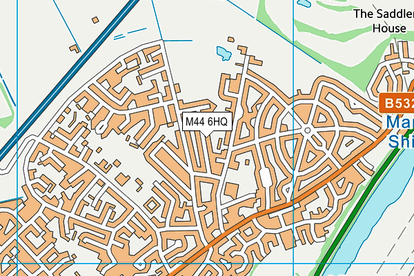 M44 6HQ map - OS VectorMap District (Ordnance Survey)