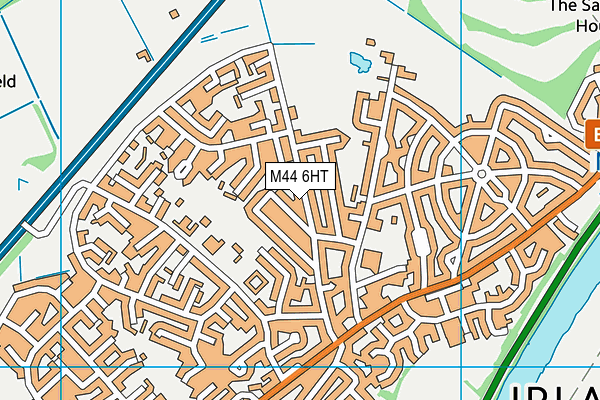 M44 6HT map - OS VectorMap District (Ordnance Survey)