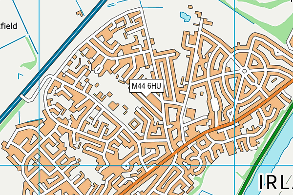 M44 6HU map - OS VectorMap District (Ordnance Survey)