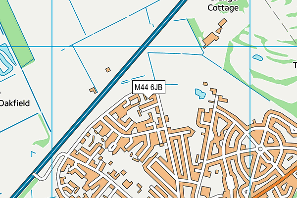 M44 6JB map - OS VectorMap District (Ordnance Survey)