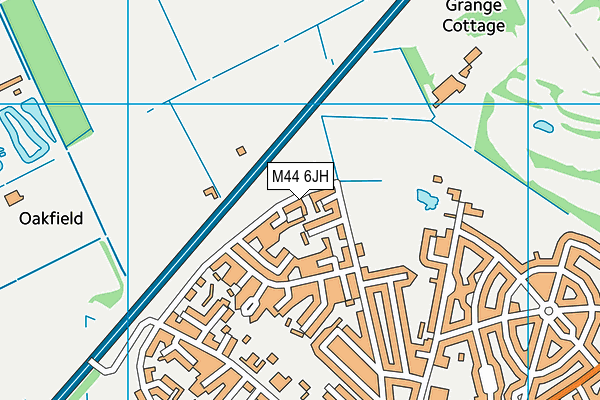 M44 6JH map - OS VectorMap District (Ordnance Survey)