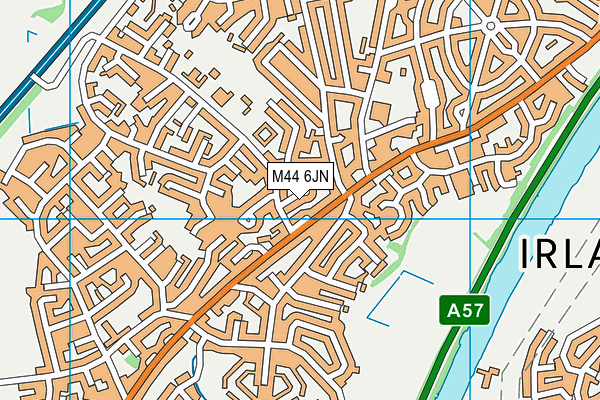 M44 6JN map - OS VectorMap District (Ordnance Survey)