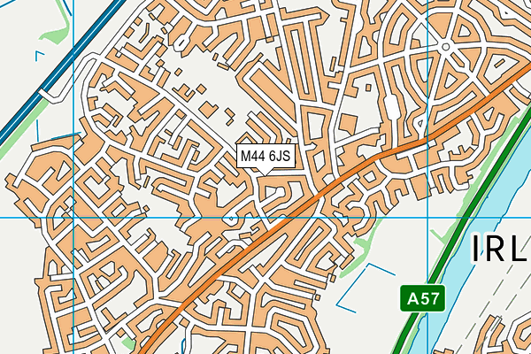 M44 6JS map - OS VectorMap District (Ordnance Survey)