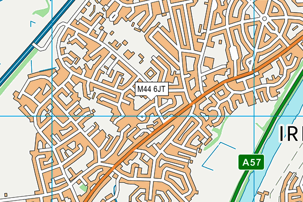 M44 6JT map - OS VectorMap District (Ordnance Survey)