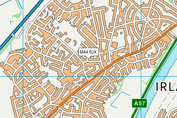M44 6JX map - OS VectorMap District (Ordnance Survey)