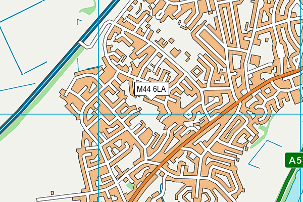 M44 6LA map - OS VectorMap District (Ordnance Survey)