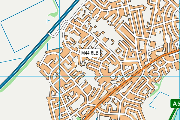 M44 6LB map - OS VectorMap District (Ordnance Survey)