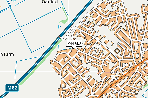 M44 6LJ map - OS VectorMap District (Ordnance Survey)