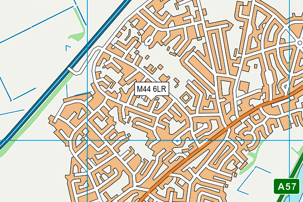 M44 6LR map - OS VectorMap District (Ordnance Survey)