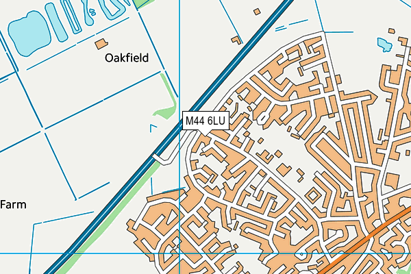 M44 6LU map - OS VectorMap District (Ordnance Survey)