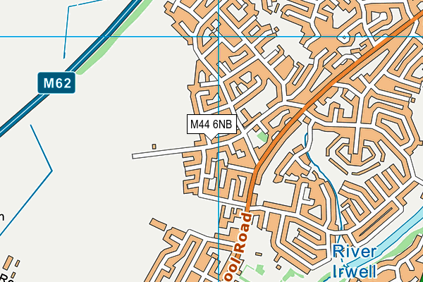 M44 6NB map - OS VectorMap District (Ordnance Survey)