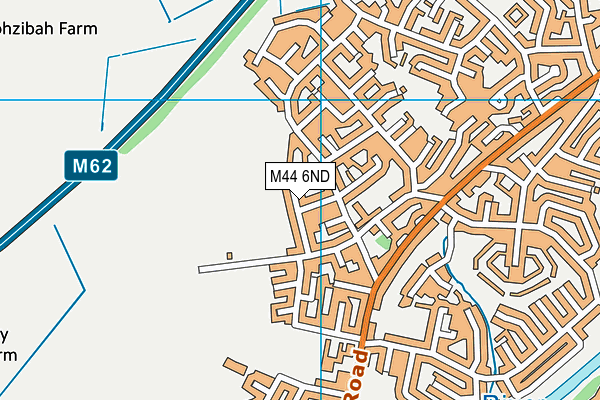 M44 6ND map - OS VectorMap District (Ordnance Survey)
