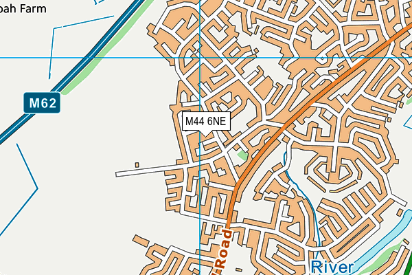 M44 6NE map - OS VectorMap District (Ordnance Survey)