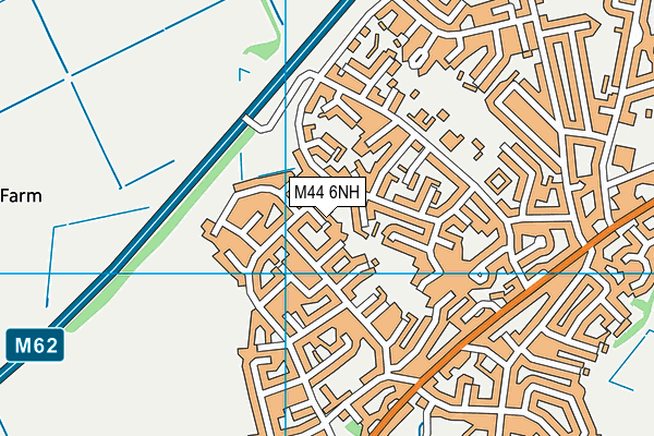 M44 6NH map - OS VectorMap District (Ordnance Survey)