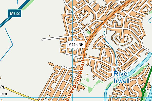 M44 6NP map - OS VectorMap District (Ordnance Survey)