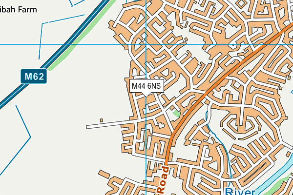 M44 6NS map - OS VectorMap District (Ordnance Survey)