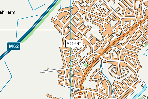 M44 6NT map - OS VectorMap District (Ordnance Survey)