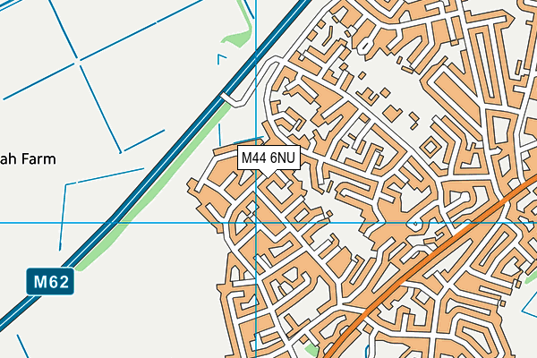 M44 6NU map - OS VectorMap District (Ordnance Survey)