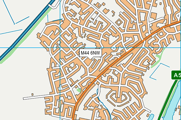 M44 6NW map - OS VectorMap District (Ordnance Survey)