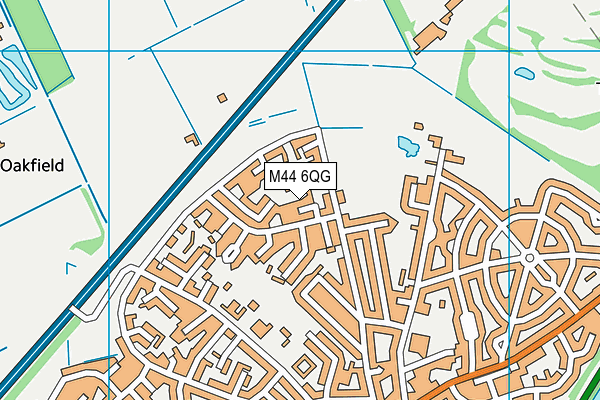 M44 6QG map - OS VectorMap District (Ordnance Survey)