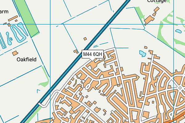 M44 6QH map - OS VectorMap District (Ordnance Survey)