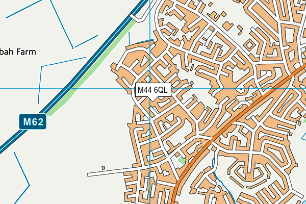 M44 6QL map - OS VectorMap District (Ordnance Survey)