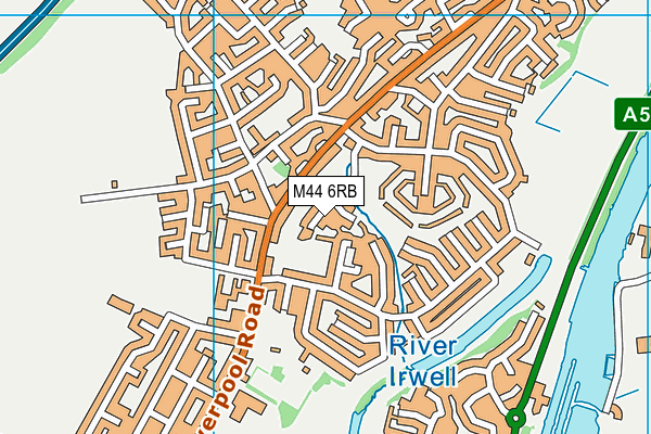 M44 6RB map - OS VectorMap District (Ordnance Survey)