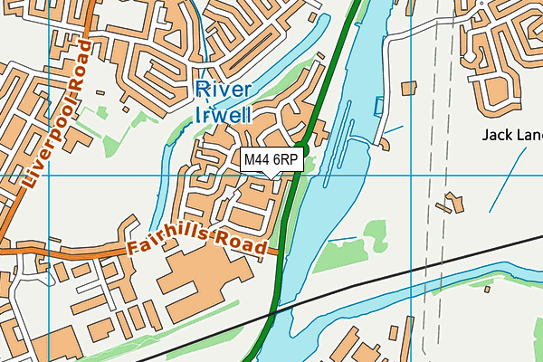 M44 6RP map - OS VectorMap District (Ordnance Survey)